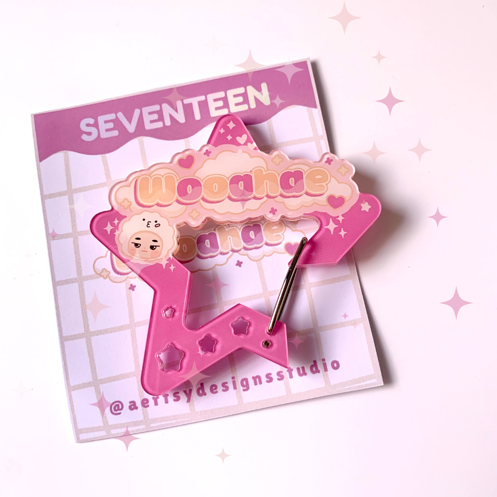 wooahae carabiner acrylic | seventeen miniteen