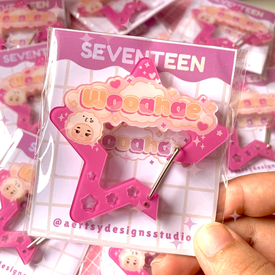 wooahae carabiner acrylic | seventeen miniteen