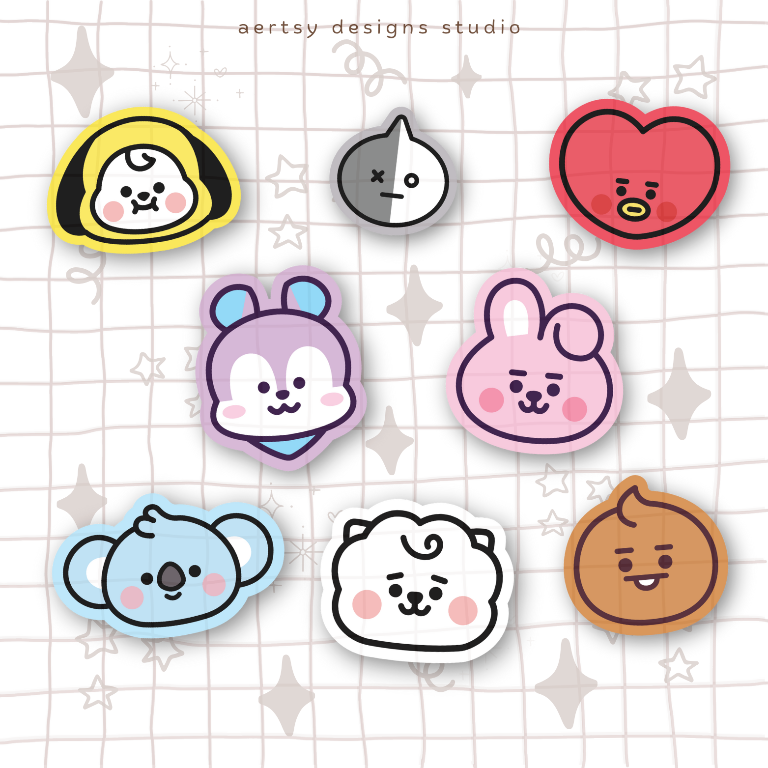 bt21 character | bts vinyl sticker