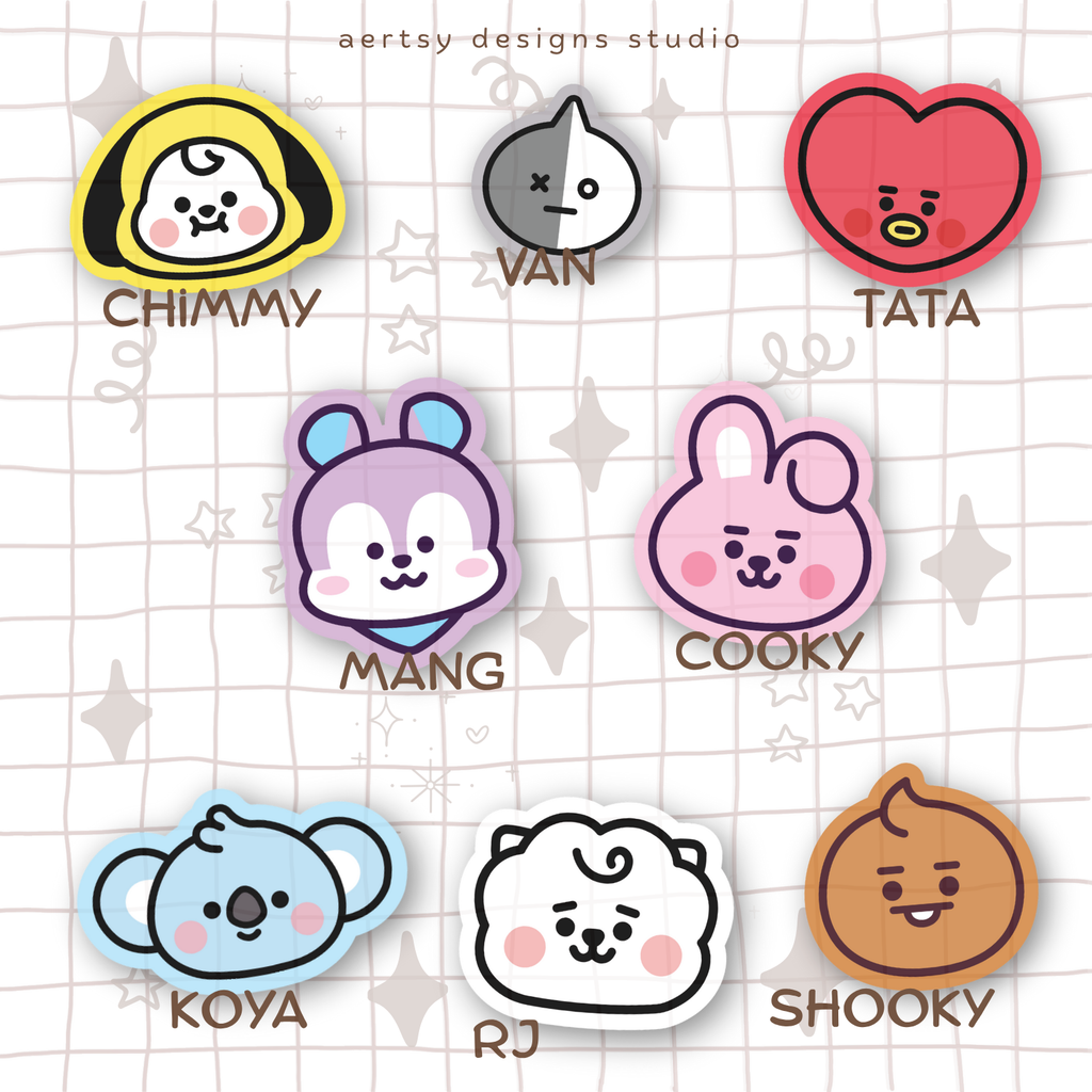 bt21 character | bts vinyl sticker