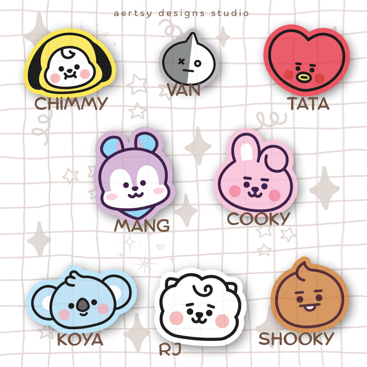 bt21 character | bts vinyl sticker