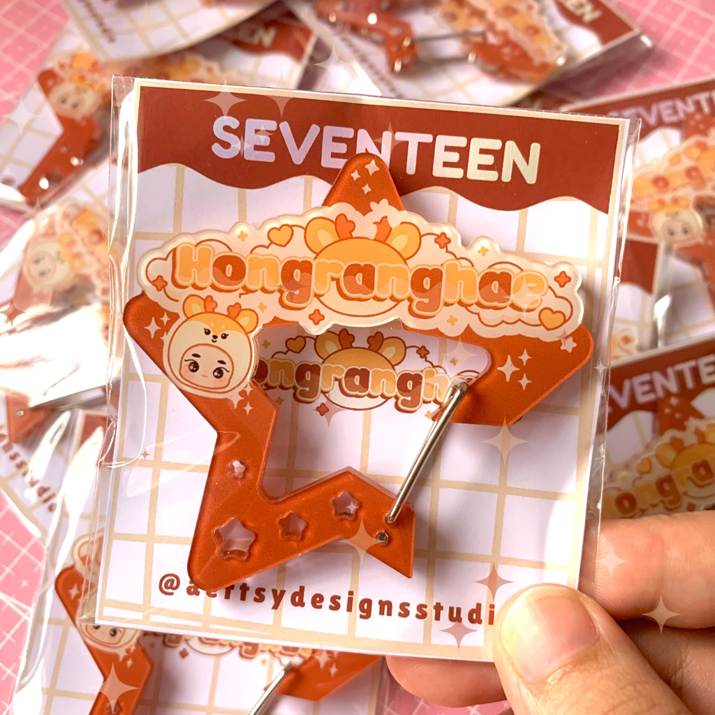 hongranghae carabiner acrylic | seventeen miniteen