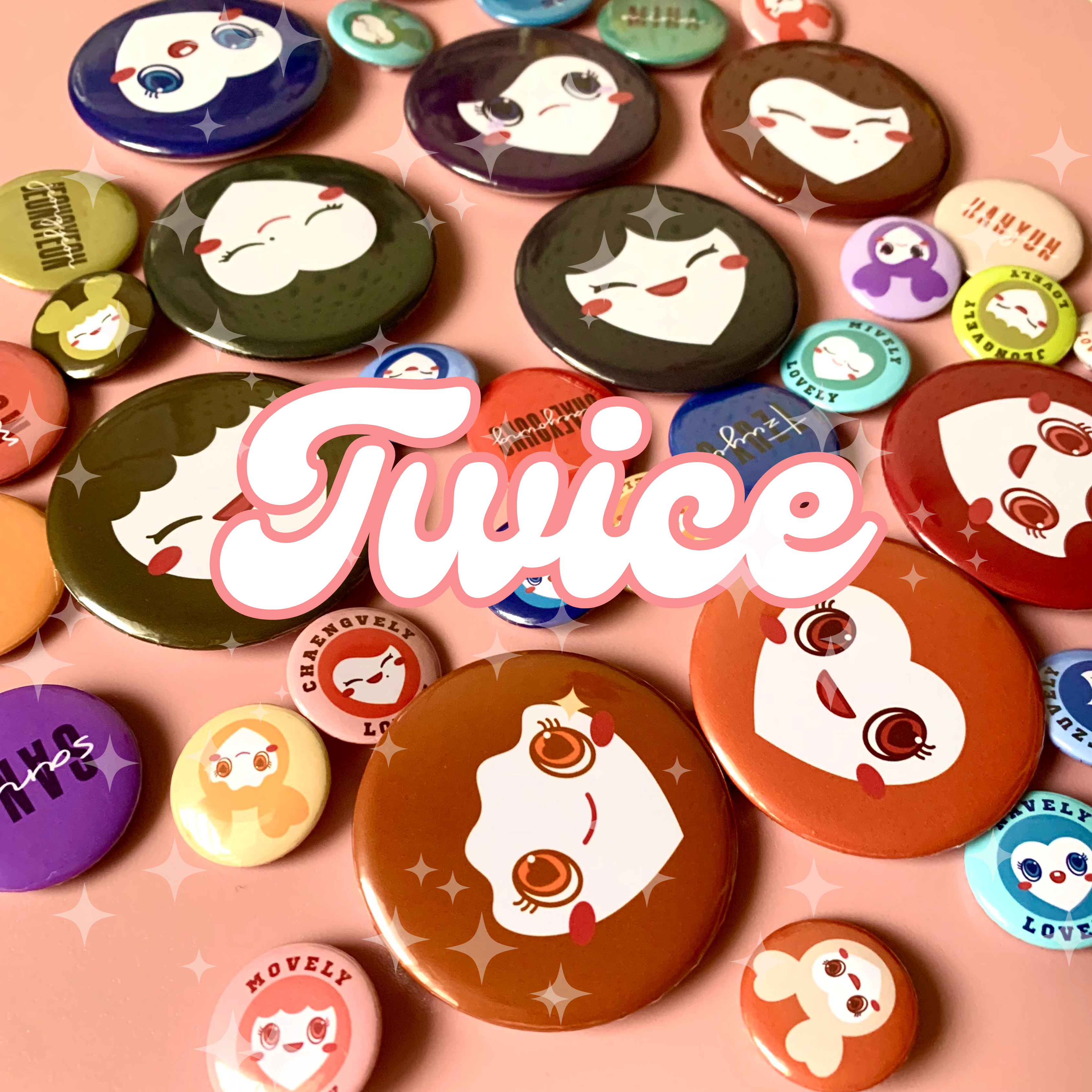 jeongyeon twice lovely button pins