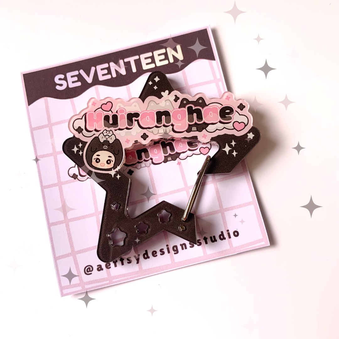 huiranghae carabiner acrylic | seventeen miniteen