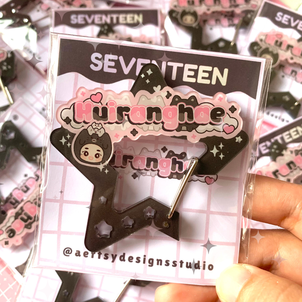 huiranghae carabiner acrylic | seventeen miniteen