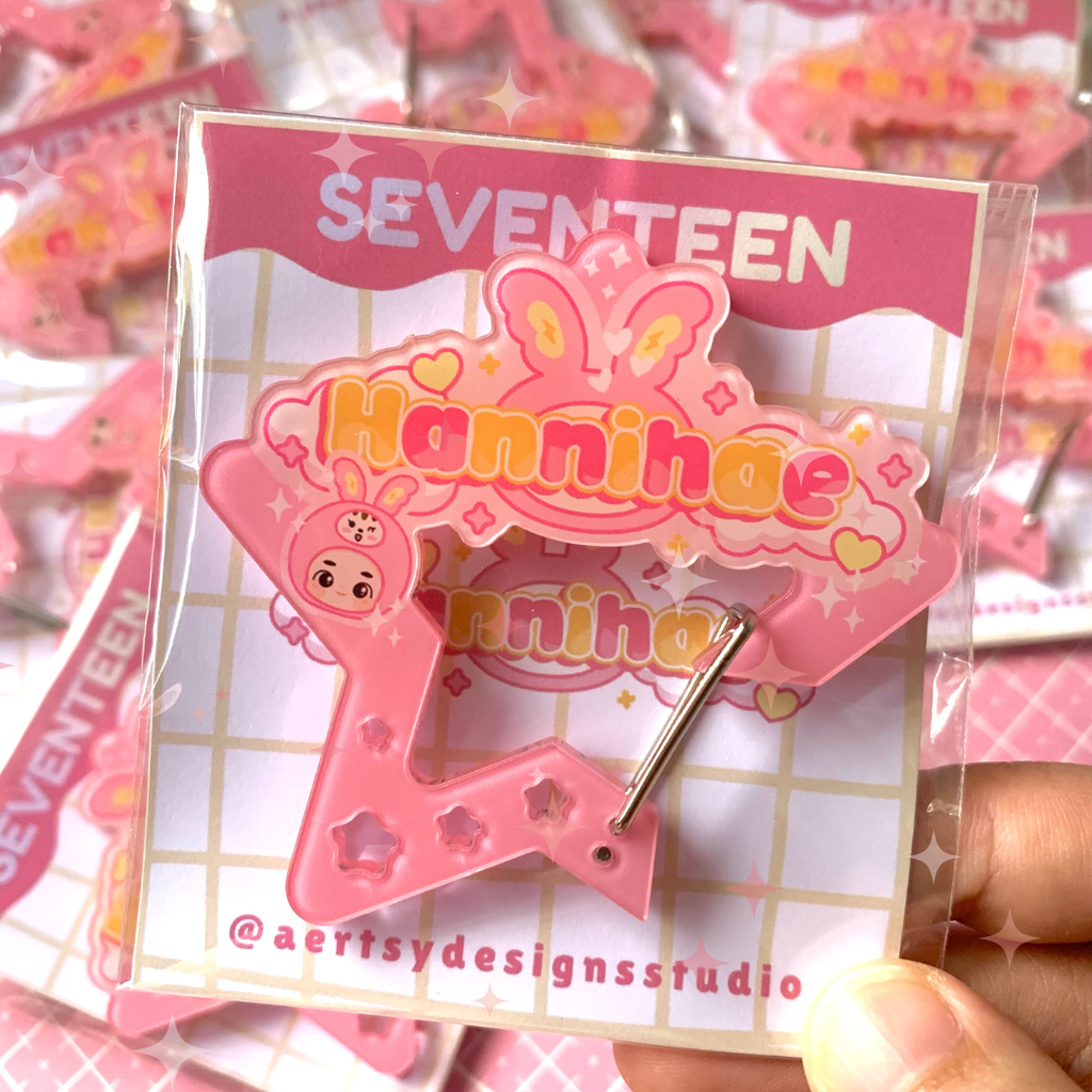 hannihae carabiner acrylic | seventeen miniteen