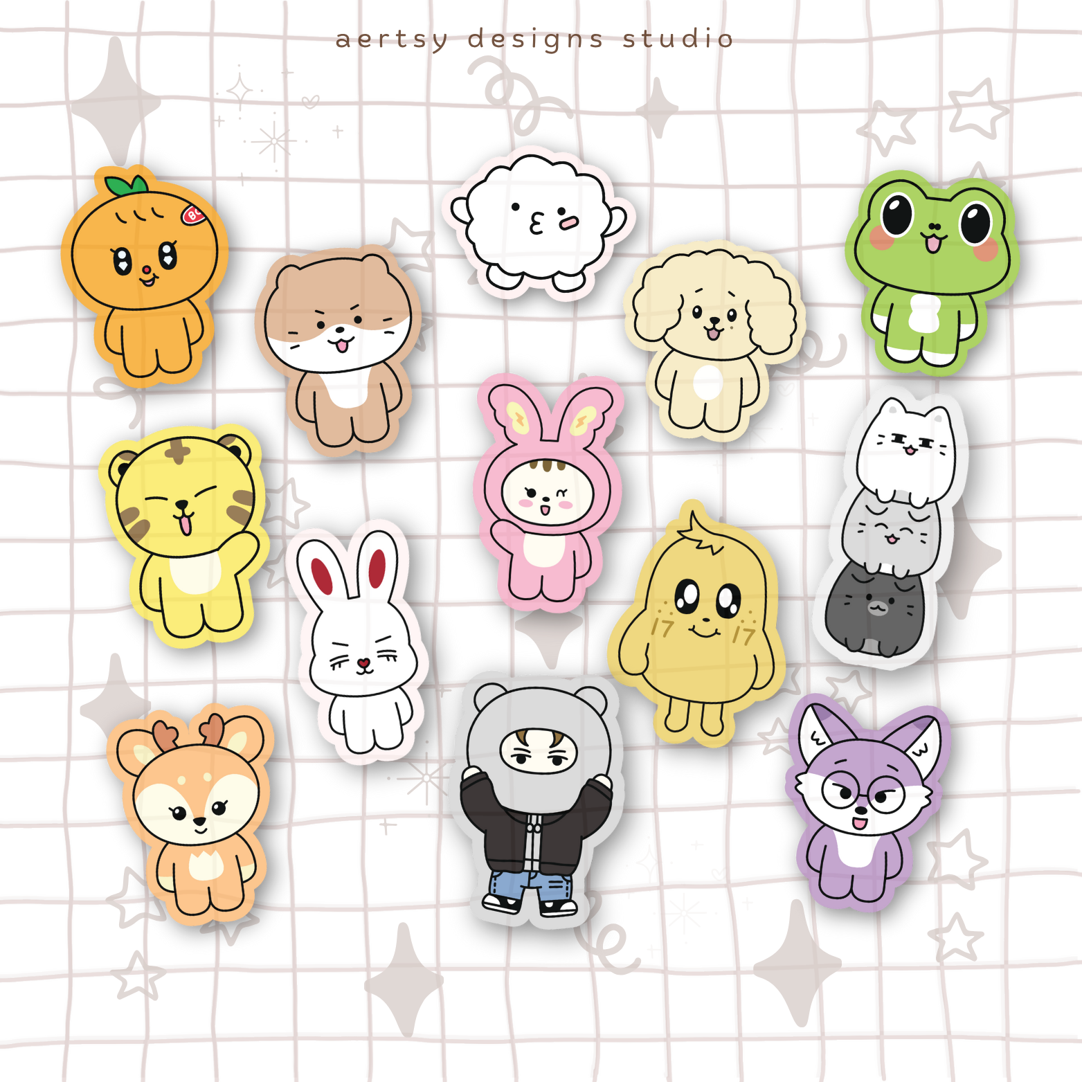 svt carat character | seventeen vinyl sticker