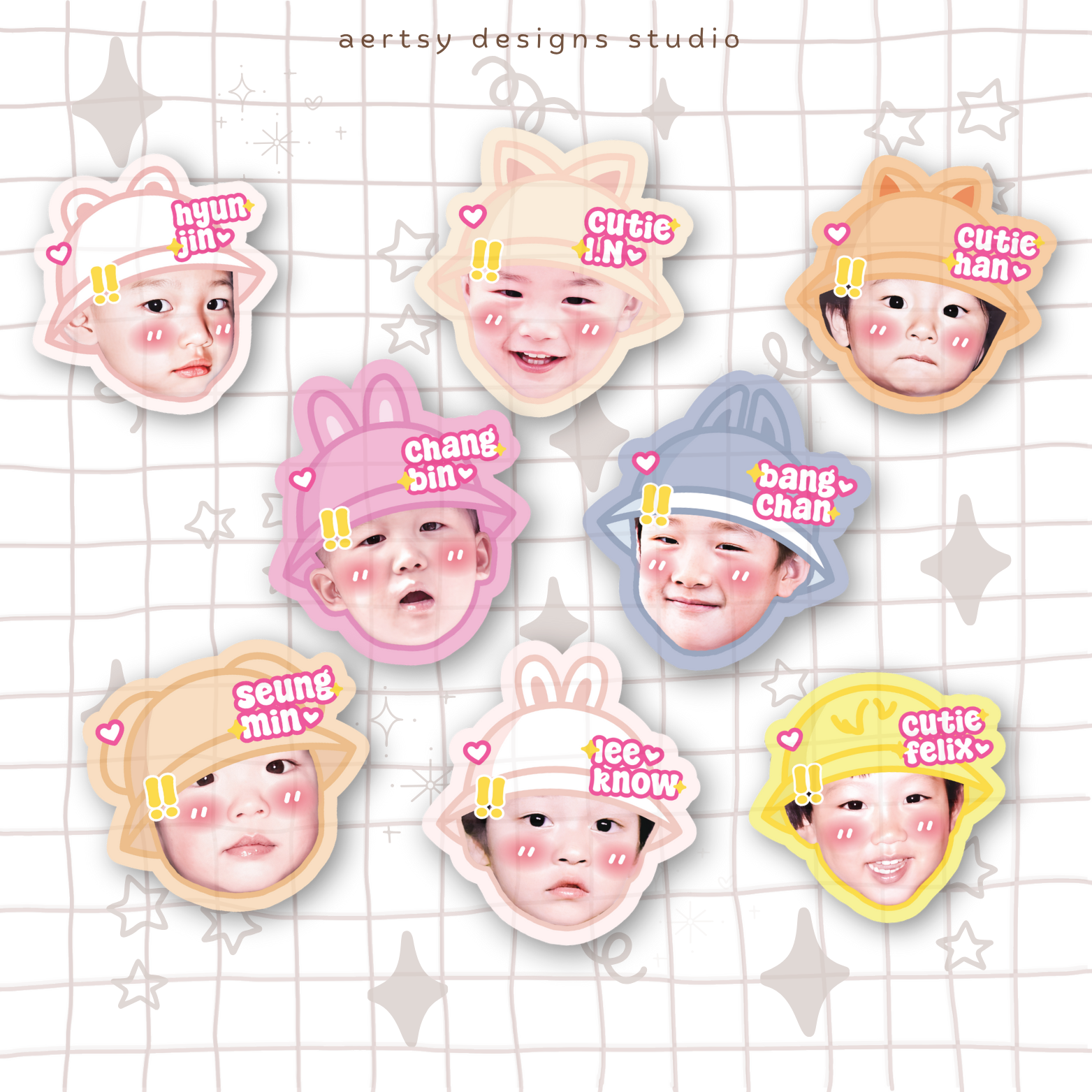 skzoo head character | straykids vinyl sticker