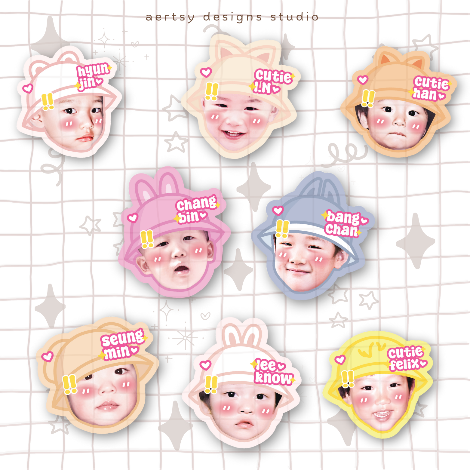 skzoo head character | straykids vinyl sticker