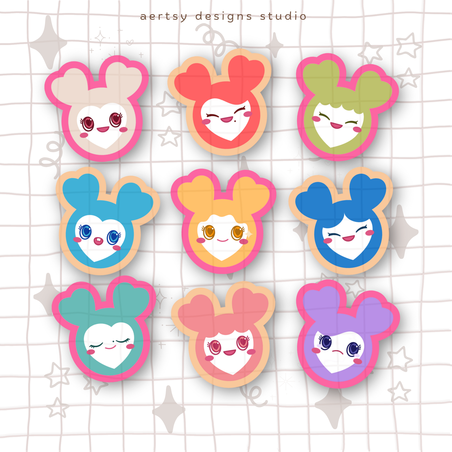 once character | twice vinyl sticker