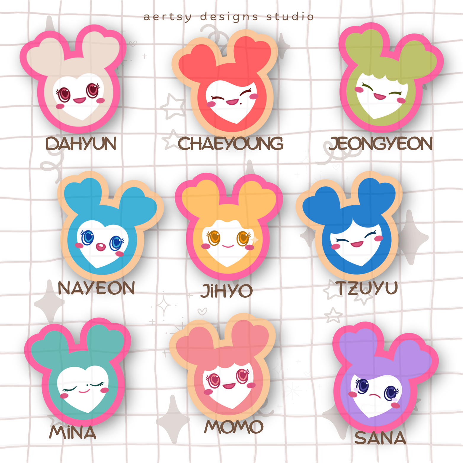 once character | twice vinyl sticker