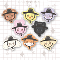 aniteez atiny gat hat character | ateez vinyl sticker