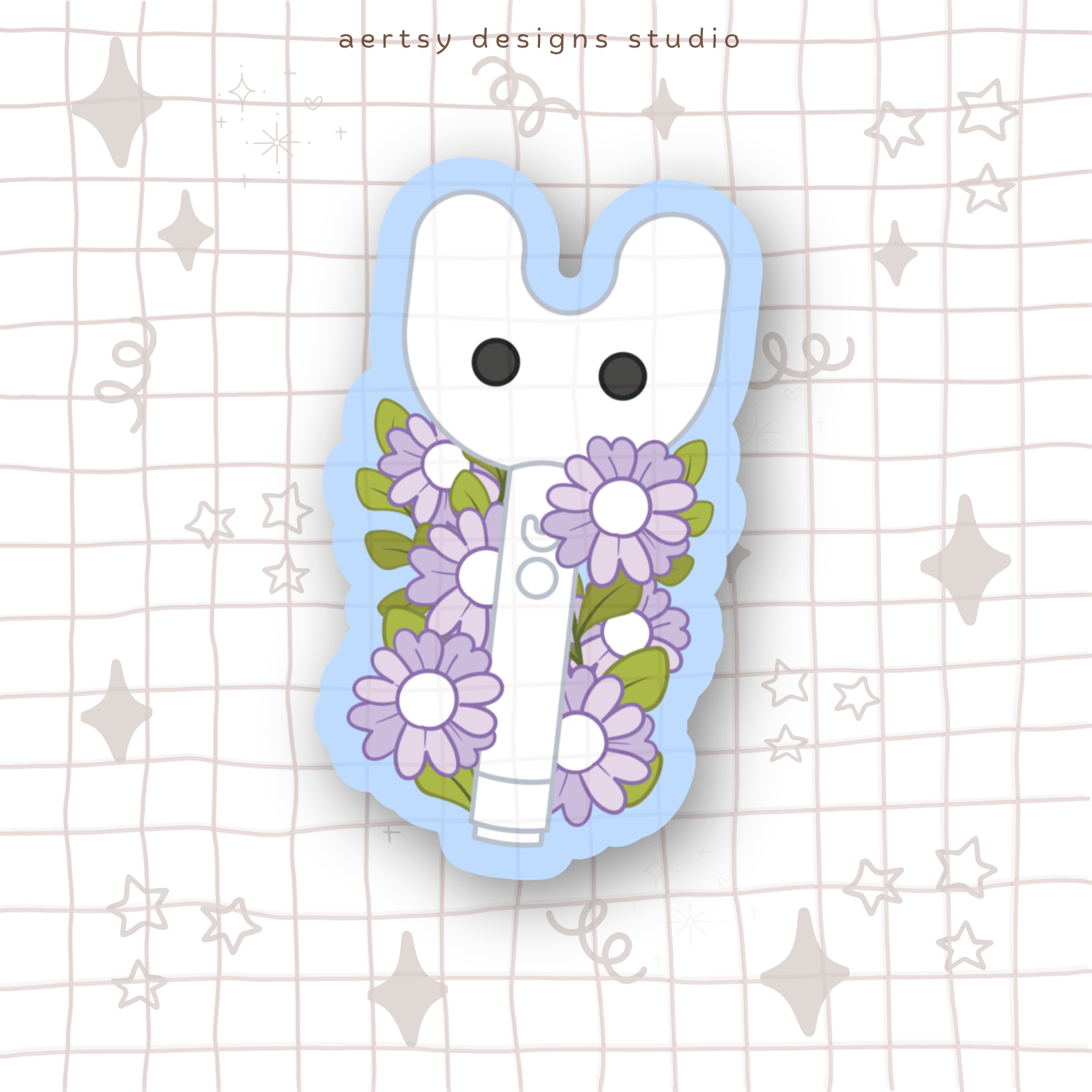 newjeans binky bong lightstick vinyl sticker