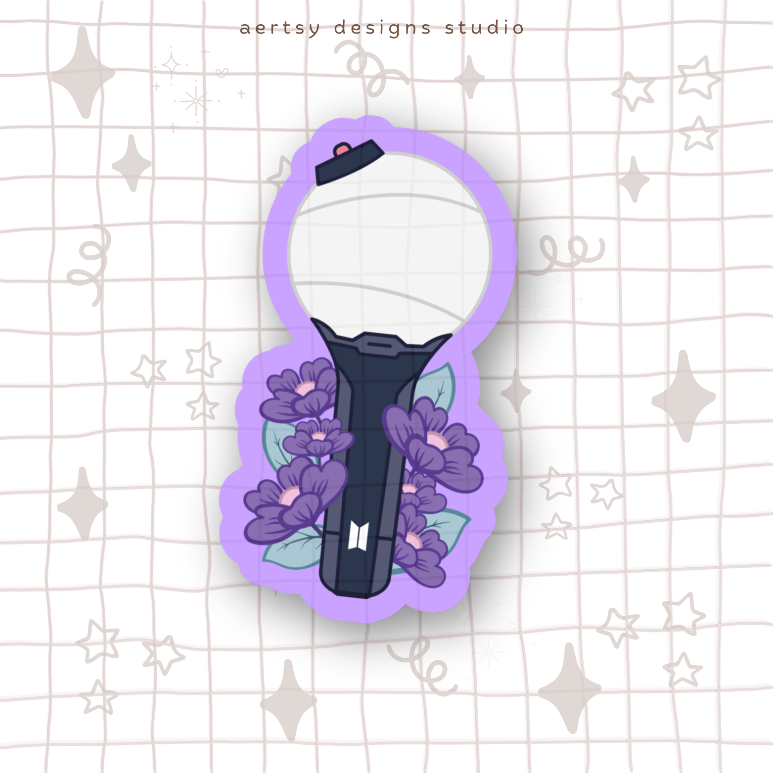 bts armybomb lightstick vinyl sticker