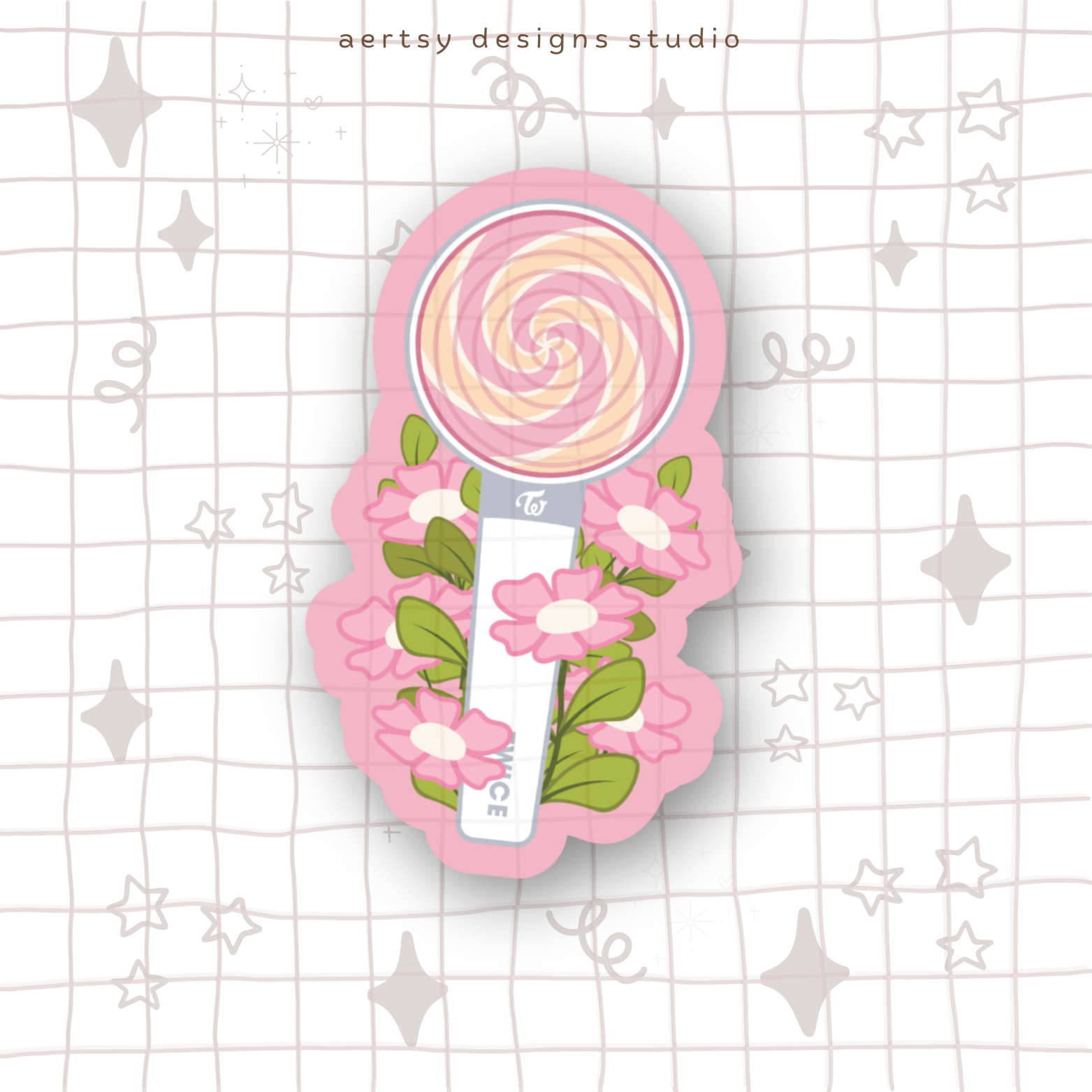 twice candybong lightstick vinyl sticker