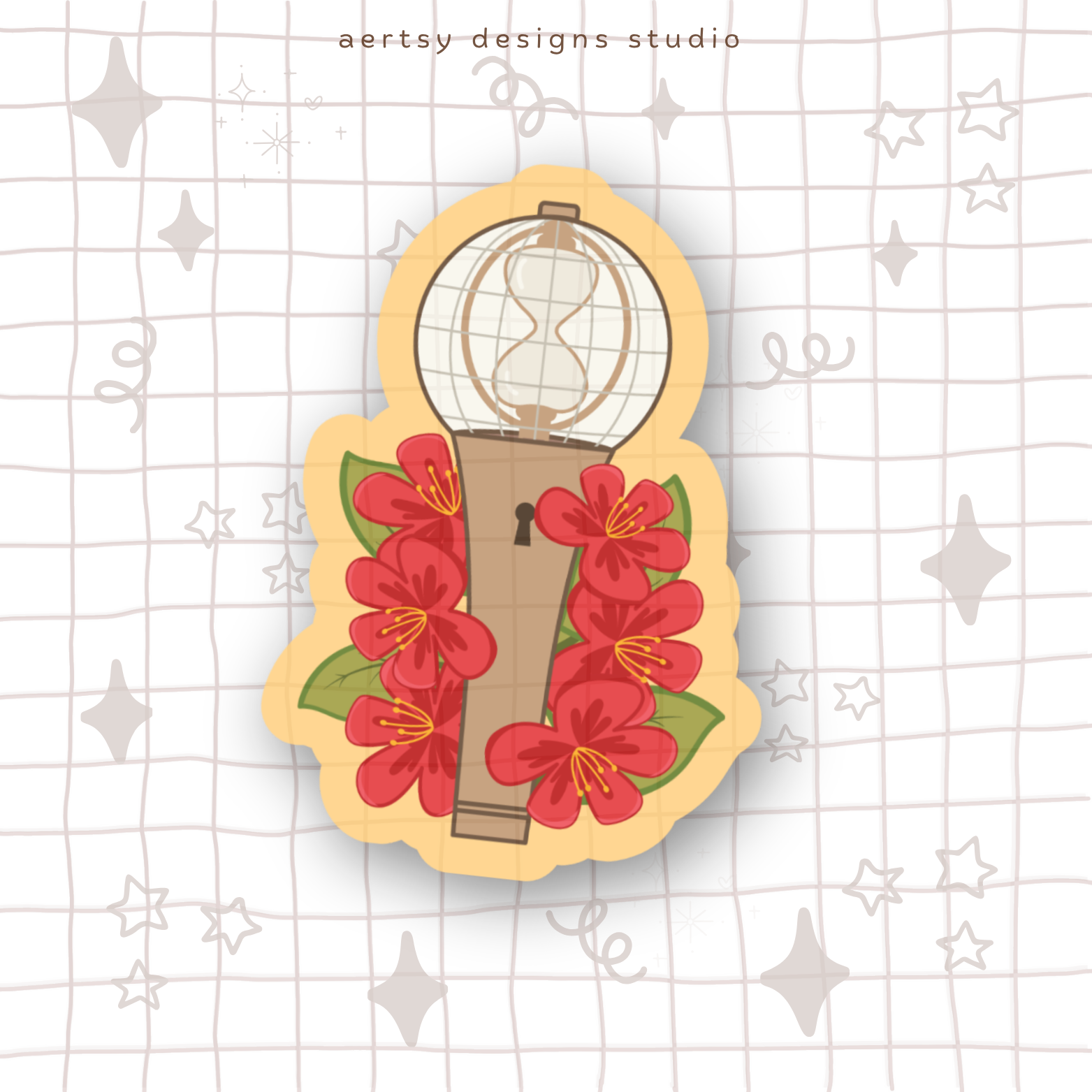 ateez lightiny lightstick vinyl sticker