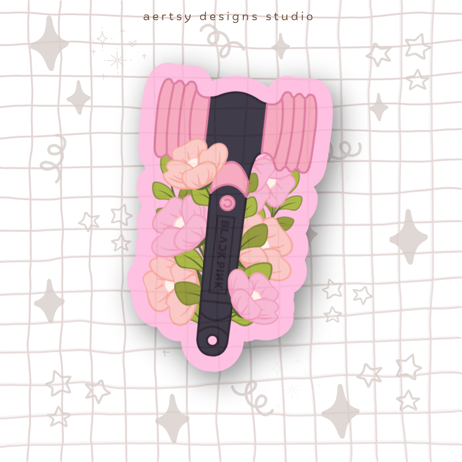 blackpink hammerbong lightstick vinyl sticker