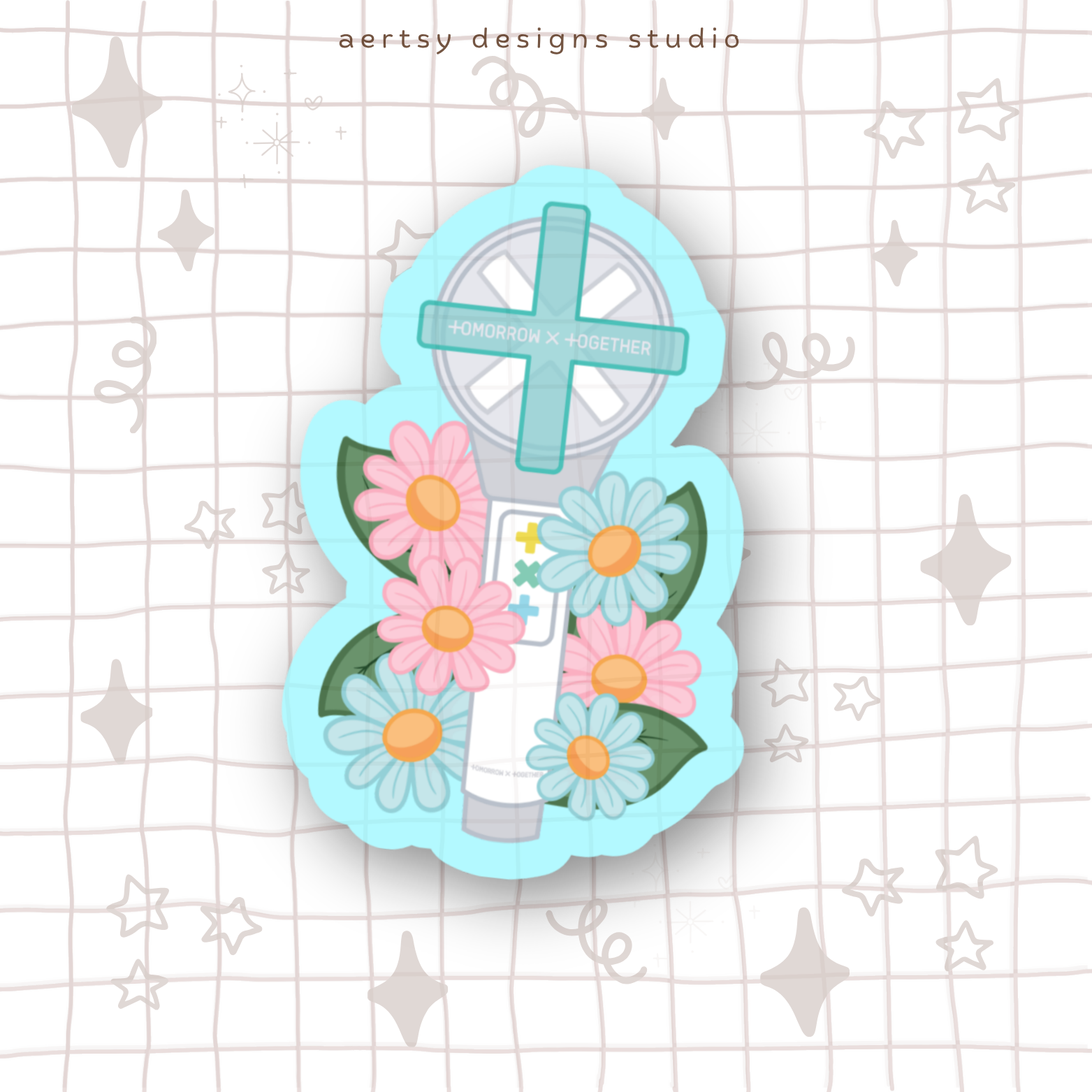 txt moa bong lightstick vinyl sticker