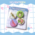 palranghae seventeen miniteen carat button pins | glitter set | 4pcs 32mm